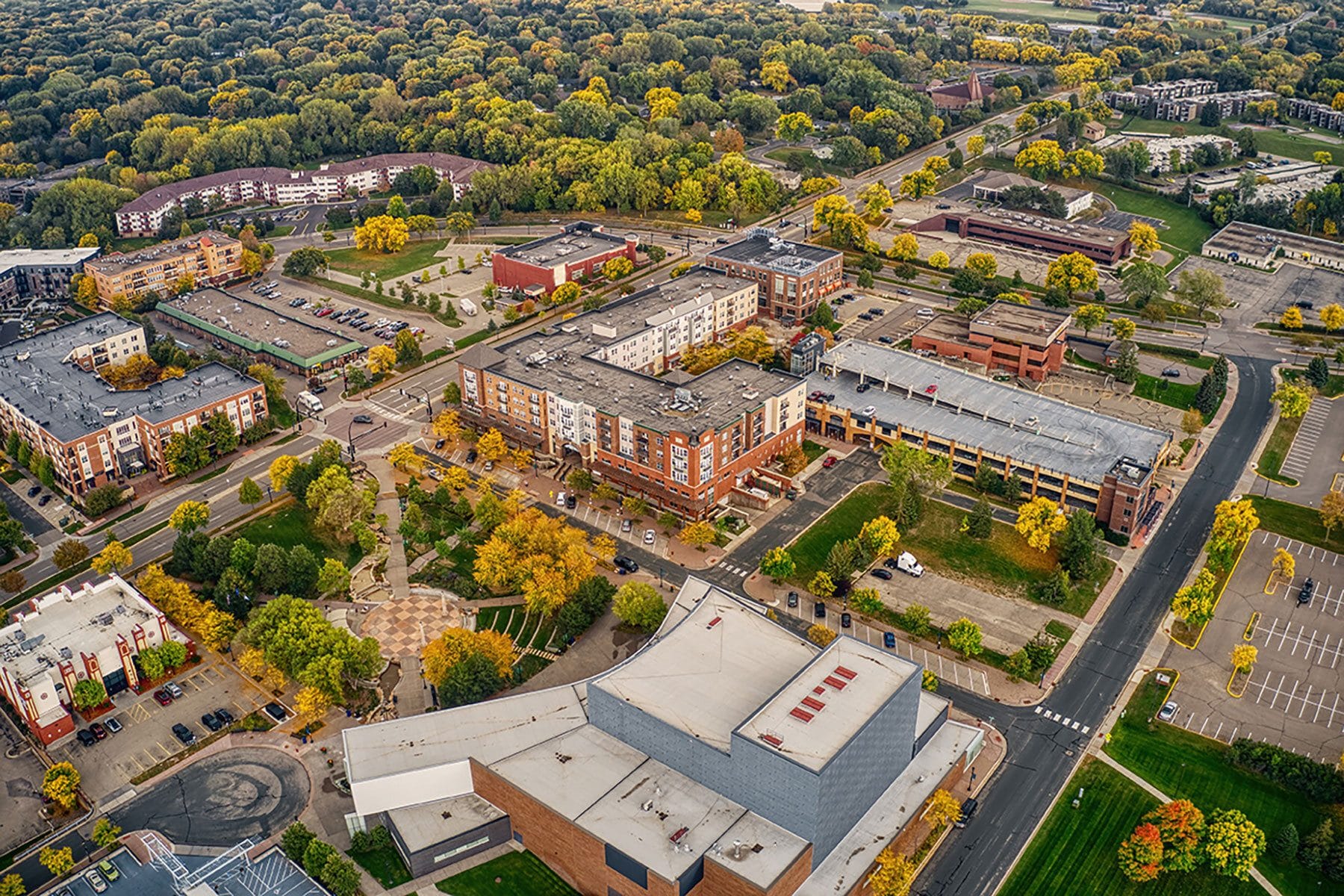 Burnsville Minnesota arial view