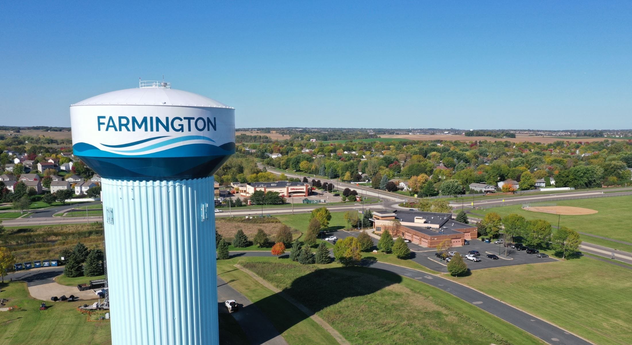 Farmington Minnesota arial view